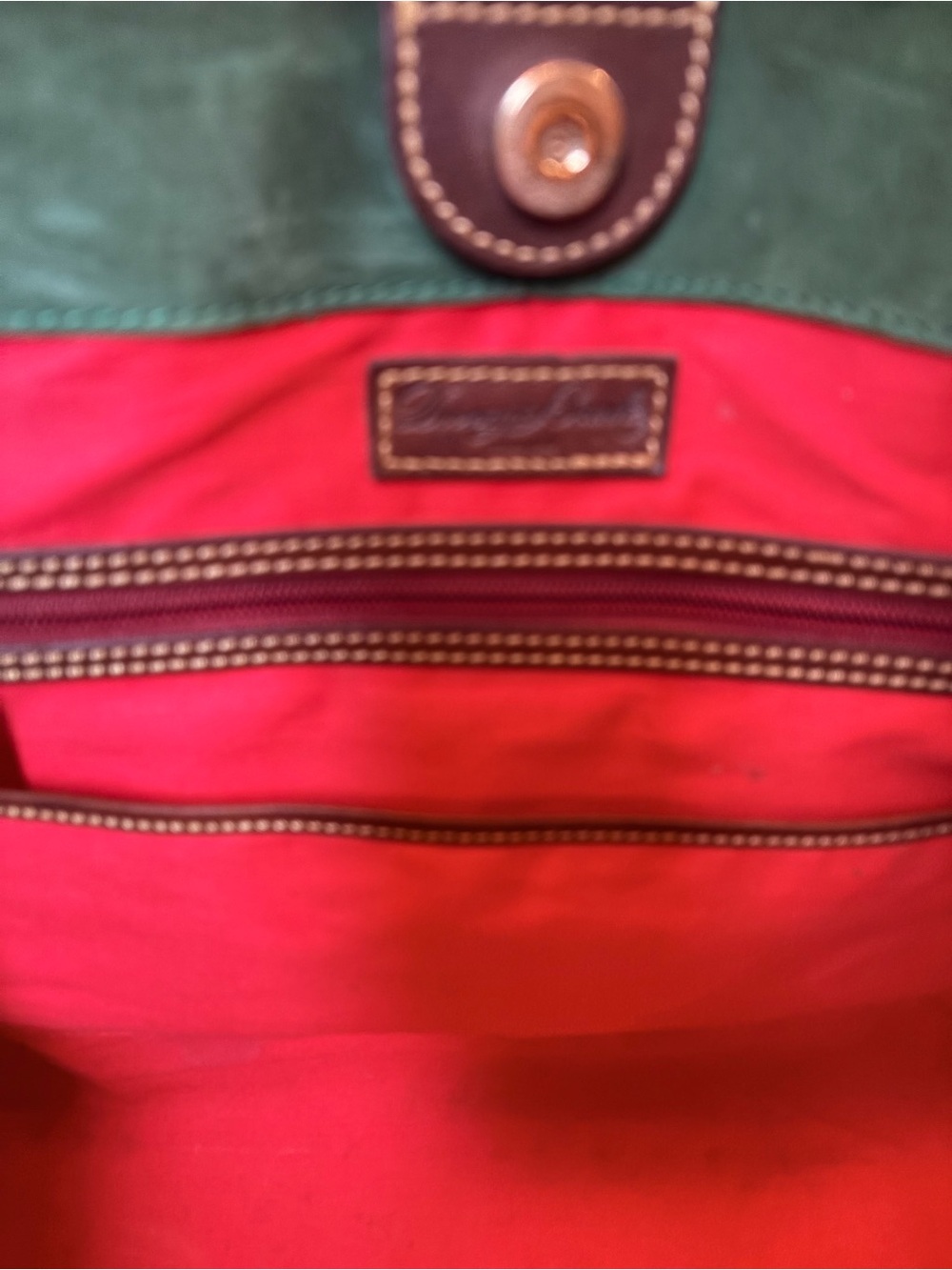 Dooney & Bourke Large Florentine Russel Tote in Chestnut - Picture 13 of 15